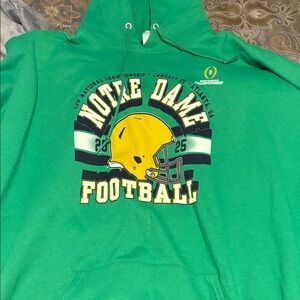 Green Notre Dame Football Hoodie